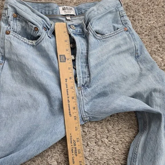Agolde Jeans Women 27 Jamie High Rise Classic Shakedown Distressed Denim - Picture 6 of 8